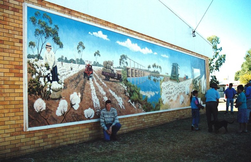 History of Cotton - Mural in St. George Qld